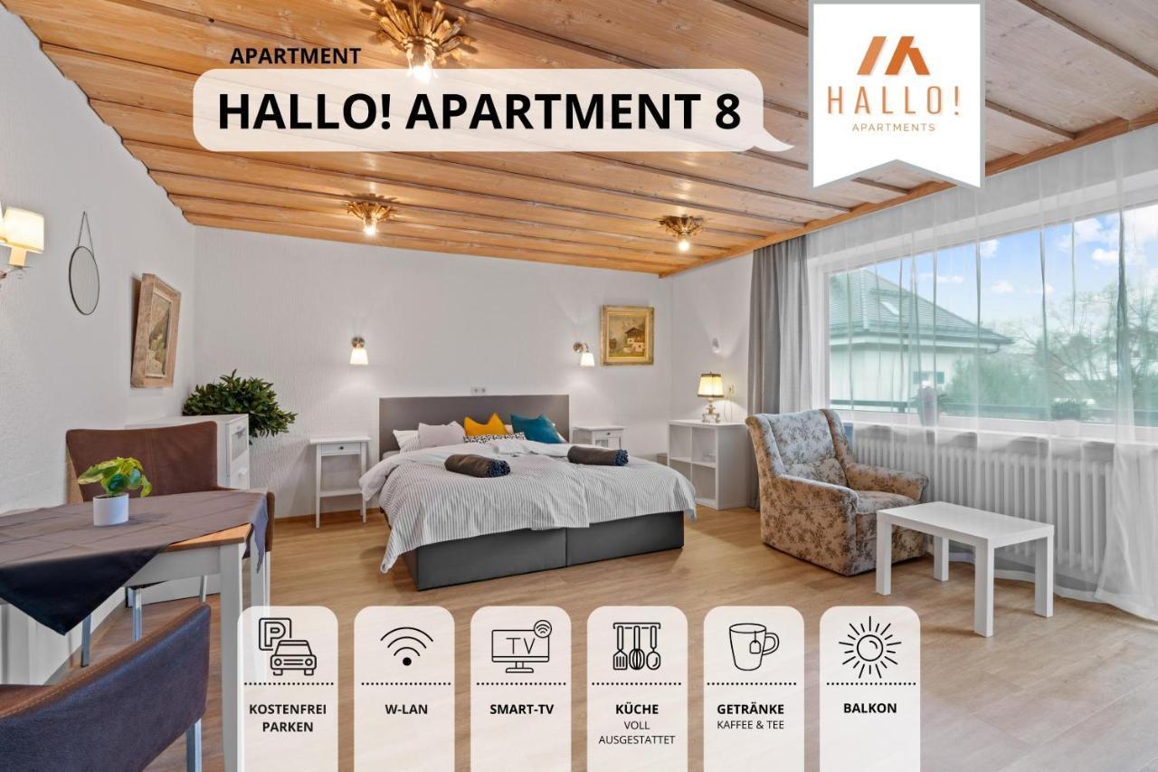 Sehr gemütliche Ferienwohnung in bester Lage mit großem Sonnenbalkon l Innenstadtnähe l 1 Minute zum Bahnhof l Küche l TV l Free-WLAN l Willkommen im Hallo!-Apartment 8 Bad Wörishofen Exterior foto